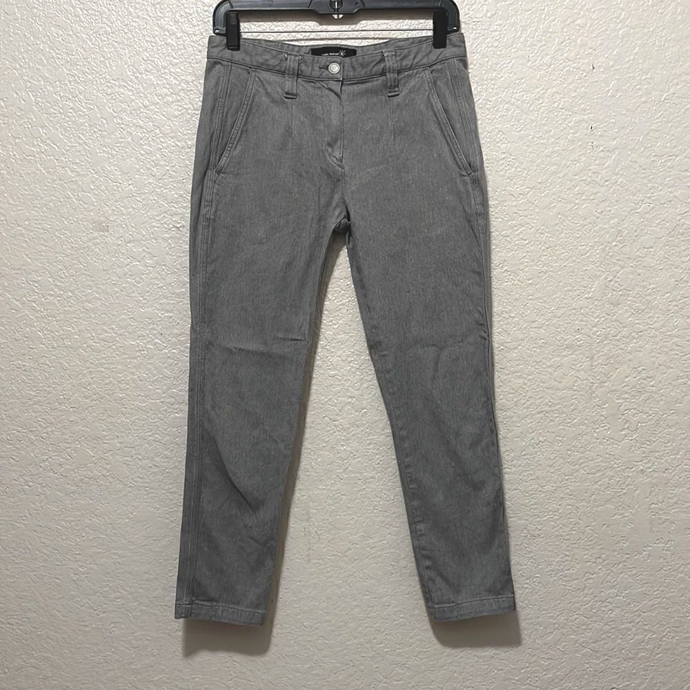 Isabel Marant Denim Gray Cropped Denim Trousers Designer Size 1 US Small